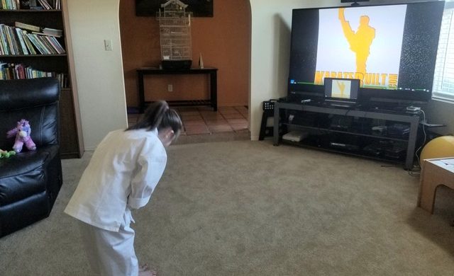 White Belt Bowing at Online Class